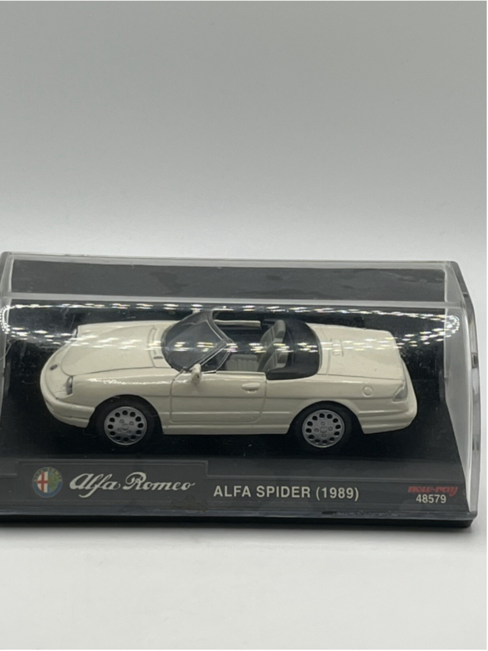 1989 New Ray OpenTop 1/43 White white Alfa Romeo Spider Roadster SEALED 48579